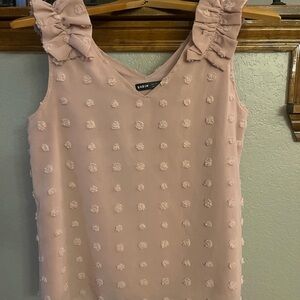 SHEIN Blush Textured Sleeveless Top